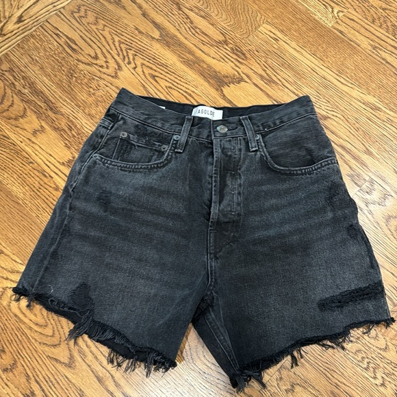 AGOLDE Riley Shorts in Vortex - Picture 7 of 7